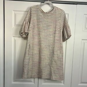 Striped Short Sleeve Dress